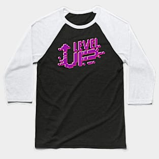 Retro game level up Baseball T-Shirt